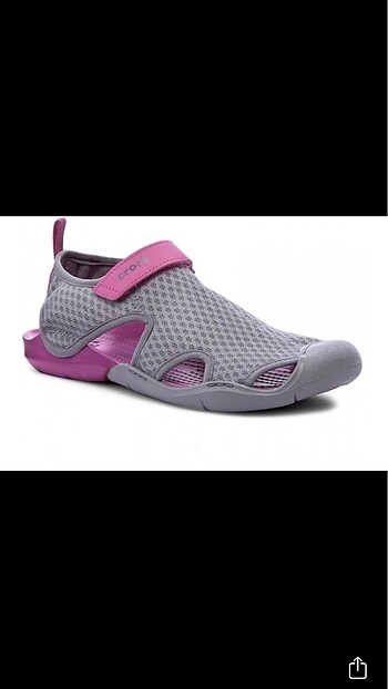 36 Beden gri Renk Crocs Sandalet