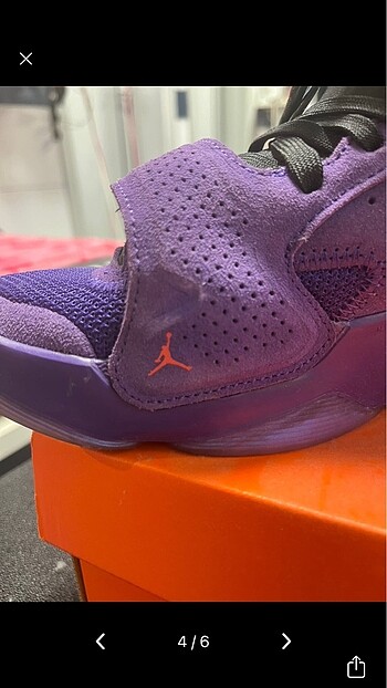 37,5 Beden mor Renk nike zion 2 mor