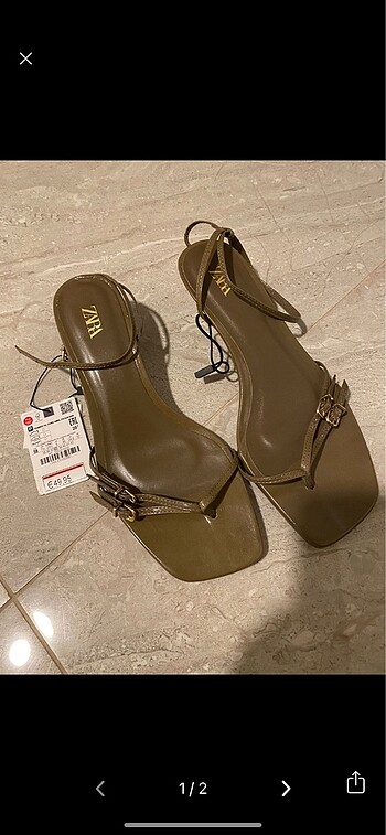 Zara sandalet topuklu