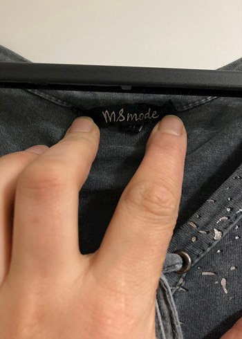 Nakışlı penye Bohem Uzun Elbise - Görsel 2