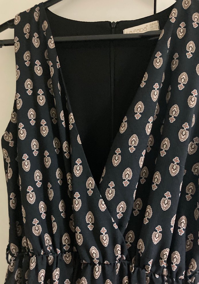 Desenli uzun tulum - Görsel 3