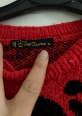 Renkli Zebra Desenli Kadın Triko Kazak - Görsel 2