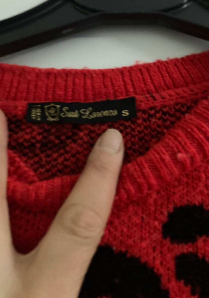 Renkli Zebra Desenli Kadın Triko Kazak - Görsel 2