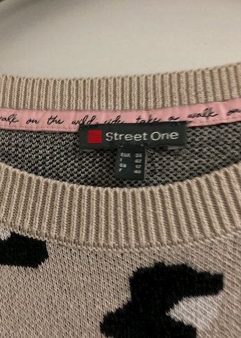 Leopar Desenli Uzun Kollu Triko Kazak - Görsel 2