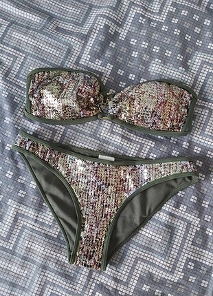 Straplez bikini takım