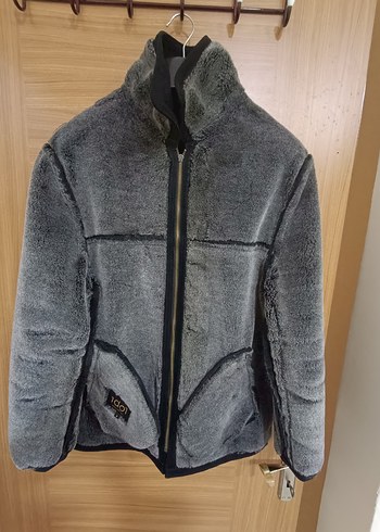 Erkek Siyah Fermuarlı Yüksek Yakalı mont - Görsel 4