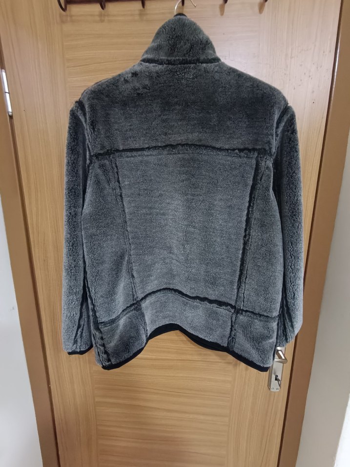 Erkek Siyah Fermuarlı Yüksek Yakalı mont - Görsel 3