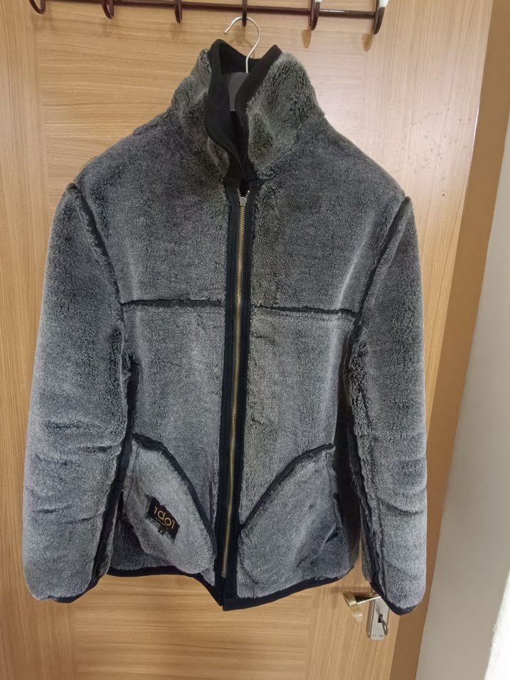 Erkek Siyah Fermuarlı Yüksek Yakalı mont - Görsel 4