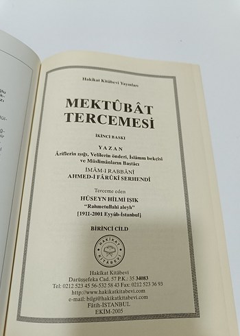Mektubat Tercemesi Dini Kitap - Görsel 2