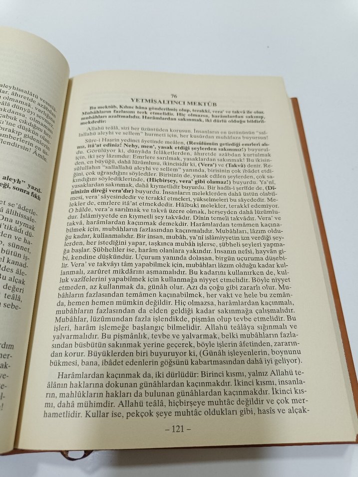 Mektubat Tercemesi Dini Kitap - Görsel 3