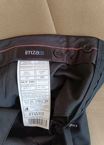 imza marka Siyah Erkek kumaş Pantolonu - Görsel 6