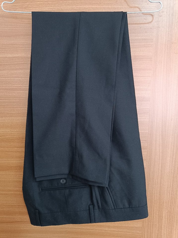 imza marka Siyah Erkek kumaş Pantolonu - Görsel 4