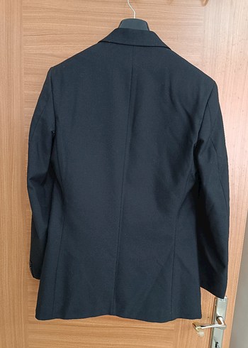 Düğmeli Siyah Erkek Takım Elbise Ceketi - Görsel 6