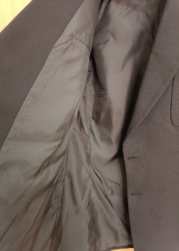 Düğmeli Siyah Erkek Takım Elbise Ceketi - Görsel 5