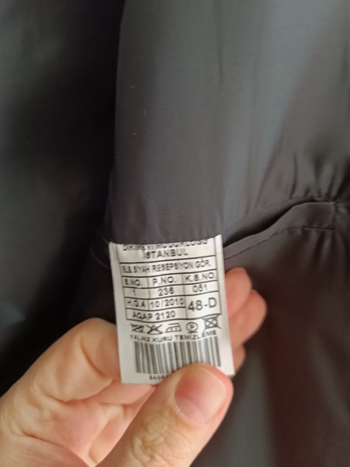 Düğmeli Siyah Erkek Takım Elbise Ceketi - Görsel 4