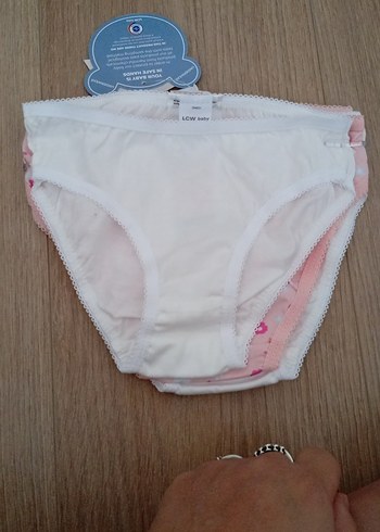 Pastel Pembe Kız Çocuk Külot Seti 4 adet var - Görsel 4