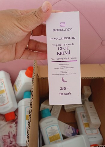 Biobellinda Hyaluronic Yaşlanma Karşıtı Gece Kremi 50 ml