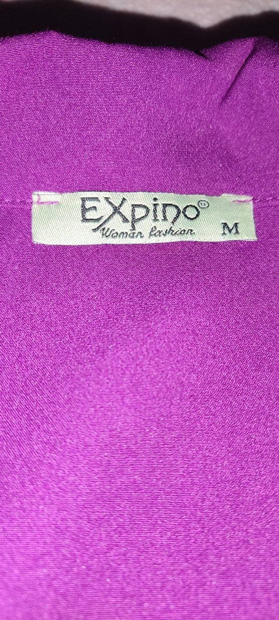 Mor krep yakalı yelek - Görsel 3