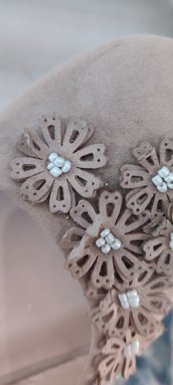 Bej Süet Kadın Babet - Görsel 3