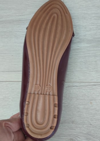 Bordo Rugan babet Kadın Ayakkabı - Görsel 4