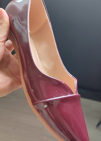 Bordo Rugan babet Kadın Ayakkabı - Görsel 3