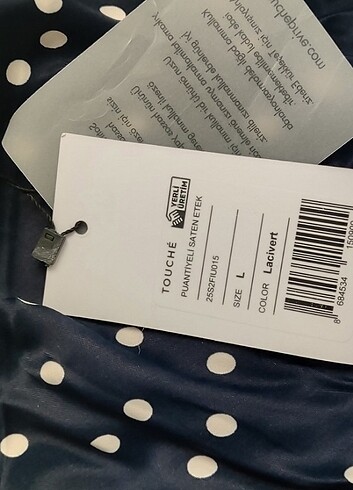 Puantiyeli saten etek - Görsel 3