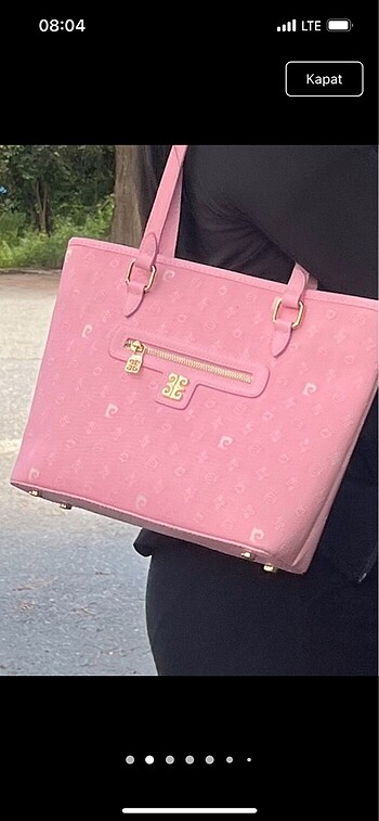 Pierre Cardin Pembe pierre cardin tote çanta