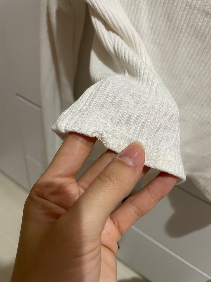 Bershka Beyaz Fitilli Crop - Görsel 4