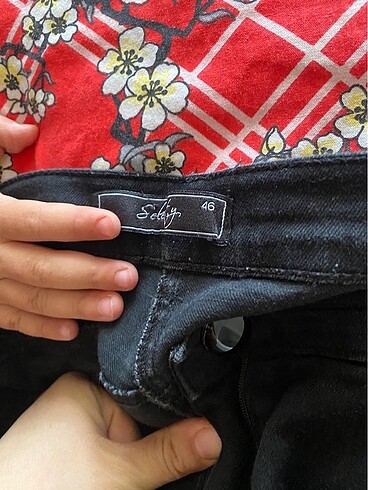 46 Beden siyah Renk pantalon