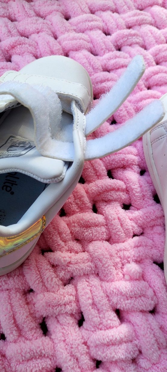 Kız Çocukları İçin Beyaz Cırt Cırtlı Spor Ayakkabı - Görsel 5