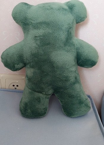 Kalp Detaylı Yeşil Peluş Ayıcık - Görsel 2