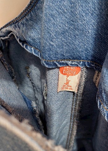 Kız Çocuk Mavi Kot Slopet - Görsel 4