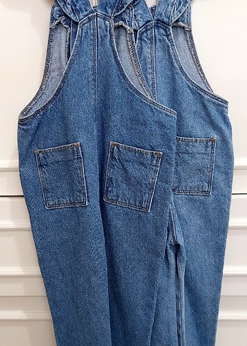 Kız Çocuk Mavi Kot Slopet - Görsel 6