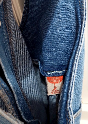 Kız Çocuk Mavi Kot Slopet - Görsel 5