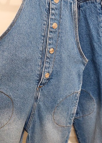 Kız Çocuk Mavi Kot Slopet - Görsel 3