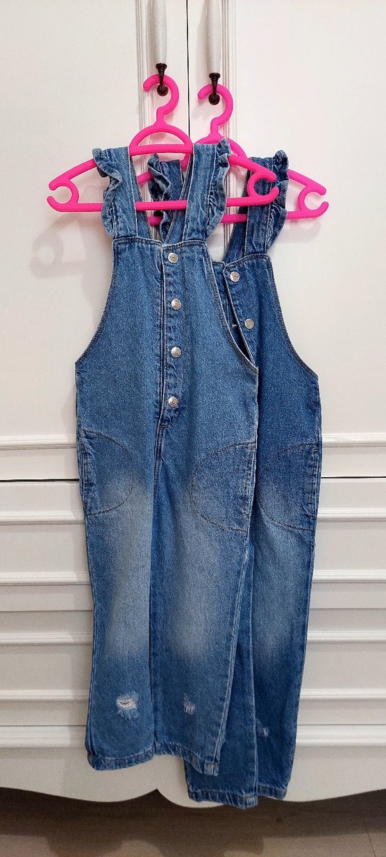 Kız Çocuk Mavi Kot Slopet - Görsel 2