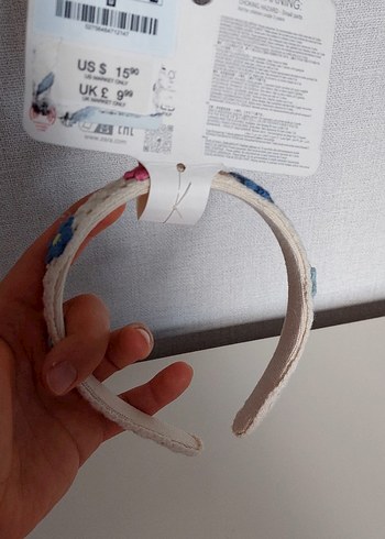 Boncuklu Nakışlı Bohem Çocuk Saç Bandı - Görsel 3