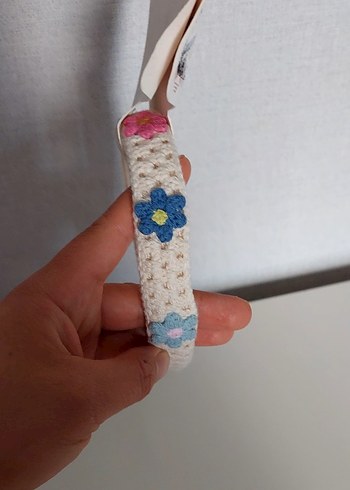 Boncuklu Nakışlı Bohem Çocuk Saç Bandı - Görsel 4