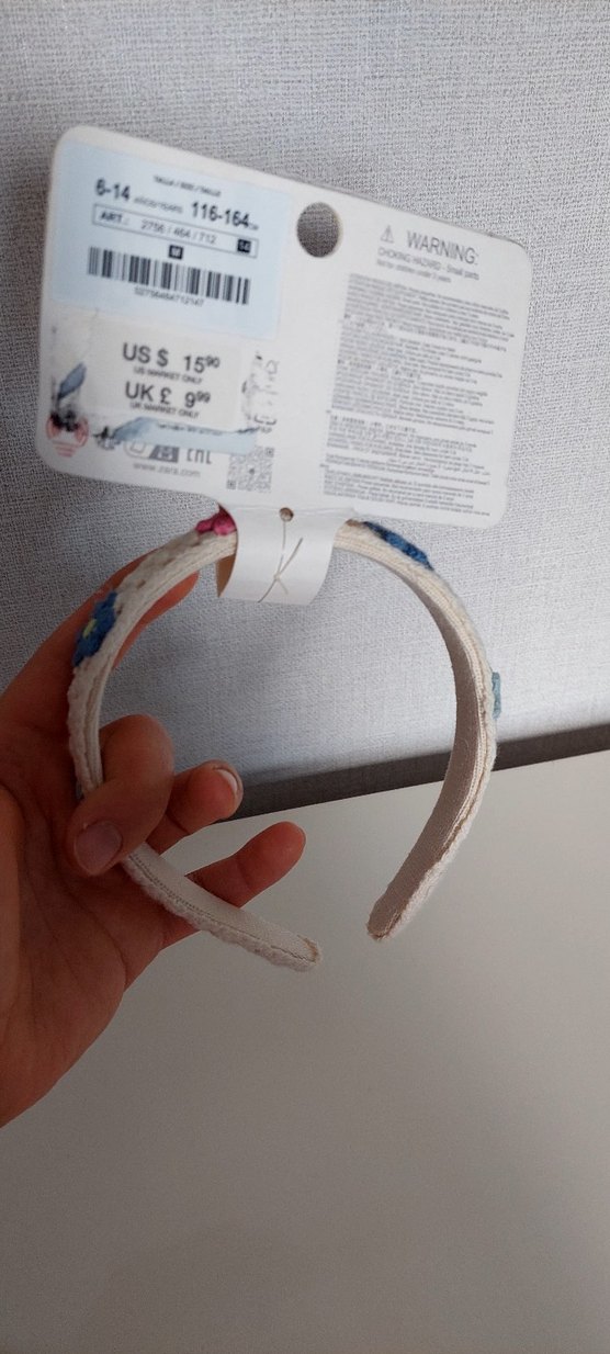 Boncuklu Nakışlı Bohem Çocuk Saç Bandı - Görsel 3