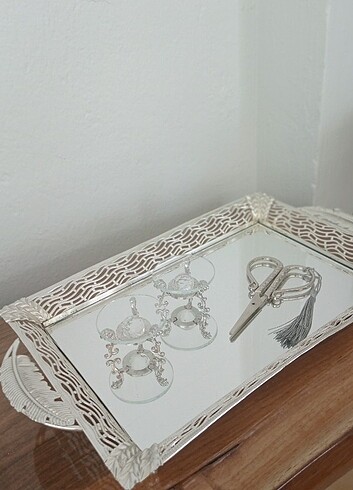 Zara Home Aynalı Söz nişan tepsisi