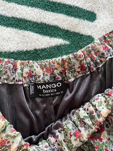Mango Mango çiçekli astarlı etek