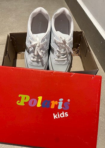 Polaris Kids Beyaz Gri Kız Çocuk Spor Ayakkabı