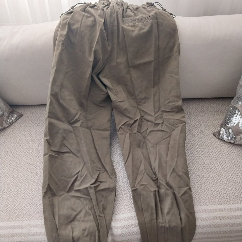 haki Kemerli Kadın jogger Pantolon - Görsel 3