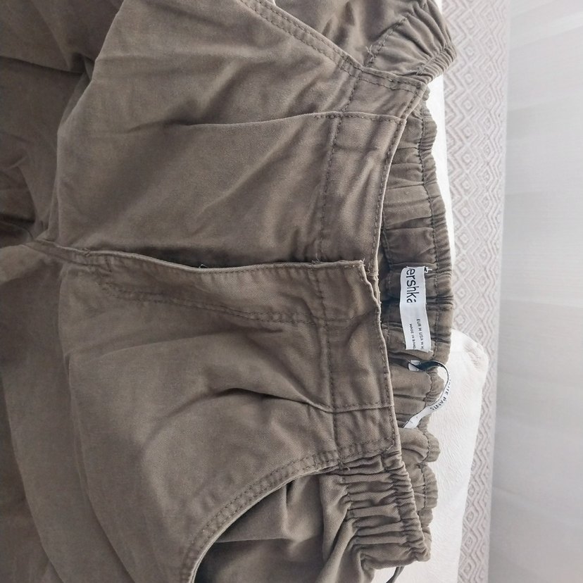 haki Kemerli Kadın jogger Pantolon - Görsel 2