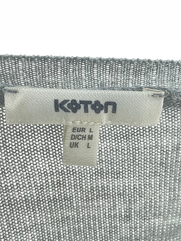 l Beden gri Renk Koton Hırka %70 İndirimli.