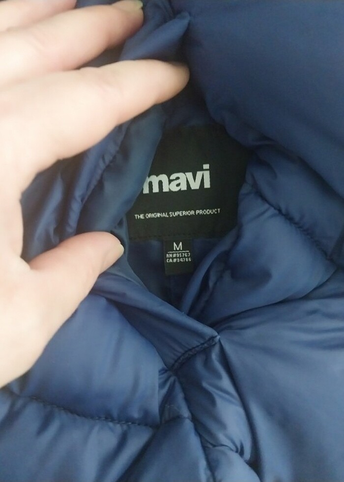 Mavi marka  şişme mont - Görsel 2