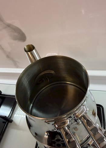 Parlak çelik Çaydanlık - Görsel 3