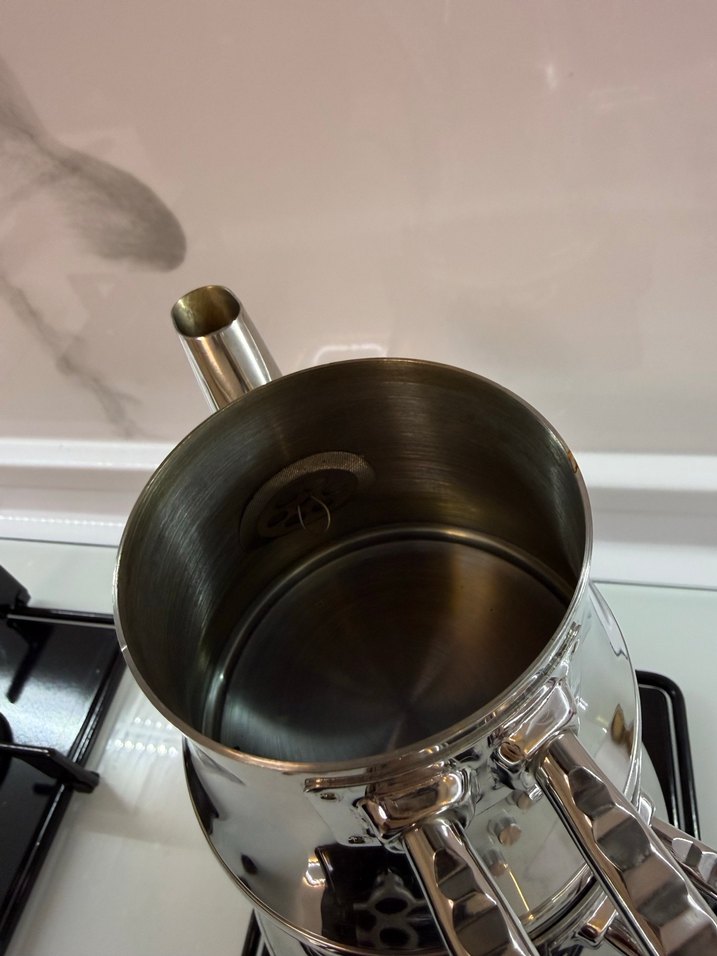 Parlak çelik Çaydanlık - Görsel 3