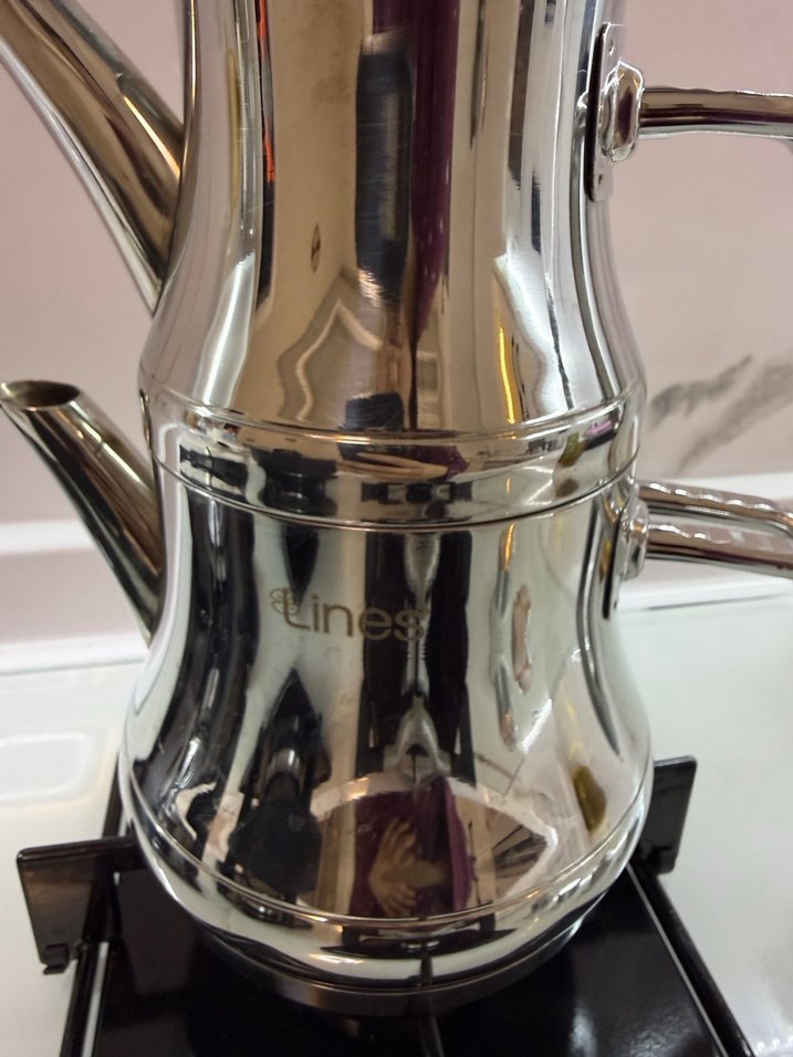 Parlak çelik Çaydanlık - Görsel 4