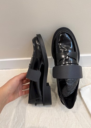 Tokalı Siyah Platform Topuklu Kadın Loafer - Görsel 6